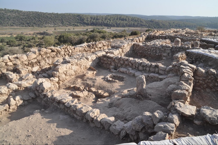 Cultic room at Khirbet Qeiyafa. Cultic room at Khirbet Qeiyafa.